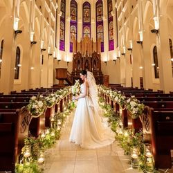 <2件目以降の見学に◎>憧れチャペル体験×会場比較*絶品試食