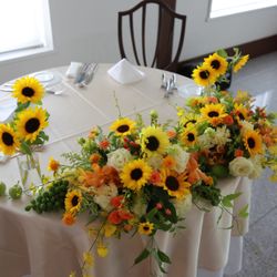 明野ひまわり畑 サンフラワーチャペルの会場装飾写真7枚目