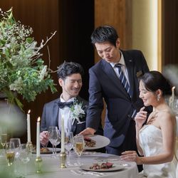 食事を楽しむ結婚式 ＊好アクセスで祖父母も安心◎少人数 W相談