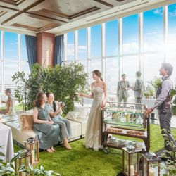 会場リニューアル【2名～OK！少人数婚】大阪駅直結*絶景チャペル×シェフ特製試食