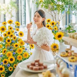 【4月限定】＼ひまわりコーデ／プレゼント＆花嫁体験×豪華試食