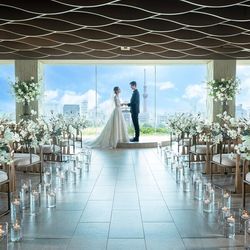 直前OK【ホワイトデーBIGフェア*GIFT1万】スカイツリー望む絶景チャペル×豪華婚礼試食×ホワイトデー抽選会