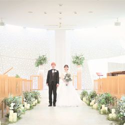 【チャペル重視のおふたり必見】パイプオルガン×自然光降り注ぐチャペルでの入場体験