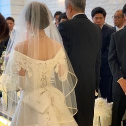 大好きなパパとのバージンロード