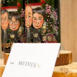 似顔絵ものはすべて似顔絵師である新郎さまが担当してくれました👨🏻‍🎨