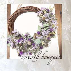#リースブーケ #ドライフラワー #ドライフラワーブーケ #ドライフラワーリース #花嫁DIY #ナチュラルウェディング #神戸花嫁 #ノートルダム神戸 #神戸プレ花嫁