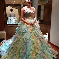 当日着用 タカミブライダル ニコル ブルーゼノースカ