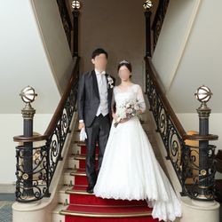 WD披露宴バージョン
ボレロをつけて、トレーンを外しました。