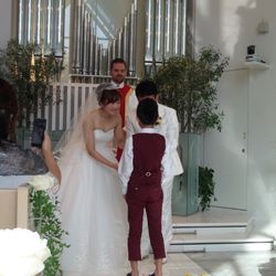 甥っ子にはリングボーイをお願いしました💍⑅*.♡