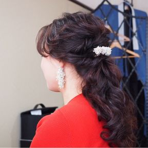 当日もこの写真を撮ればよかったと後悔。
これはヘアメイクリハの時のものです。