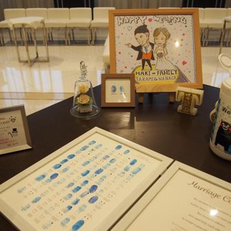 結婚証明書受付スペース