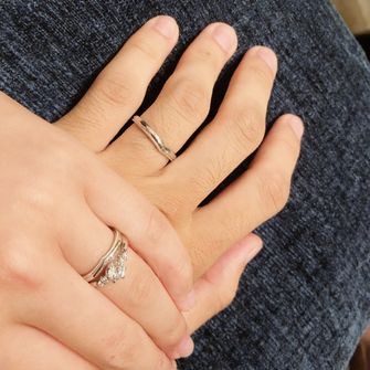 婚約指輪と結婚指輪の重ね付けをしたく…
とても満足です(^^)
