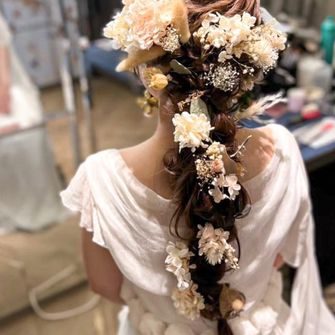 家族婚のヘアアレンジです♡