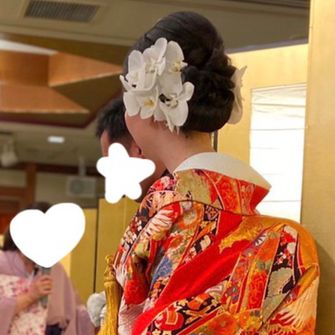 洋髪 side（胡蝶蘭生花）