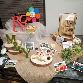 あえて写真は飾らずばらまいてみました