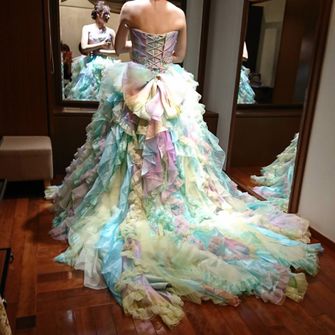 当日着用 タカミブライダル ニコル  ブルーゼノースカ