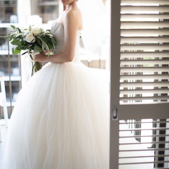 ナチュラルなクラッチブーケとも相性良し??