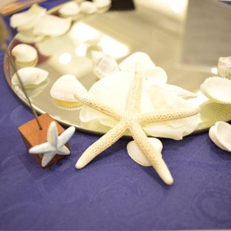 テーブルナンバーの周りの装飾