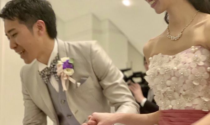 退場ゲストへ御礼とプチギフト渡し