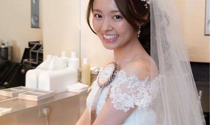 ウェディングドレス ＊ ナチュラルメイク