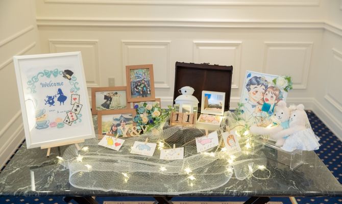 花嫁DIYをしたウェルカムスペース✨