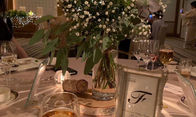 テーブルナンバーは中身だけ作りました！