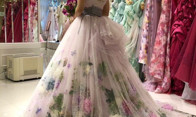 旦那の好みではなかったようですが、花柄は私のタイプでした♡