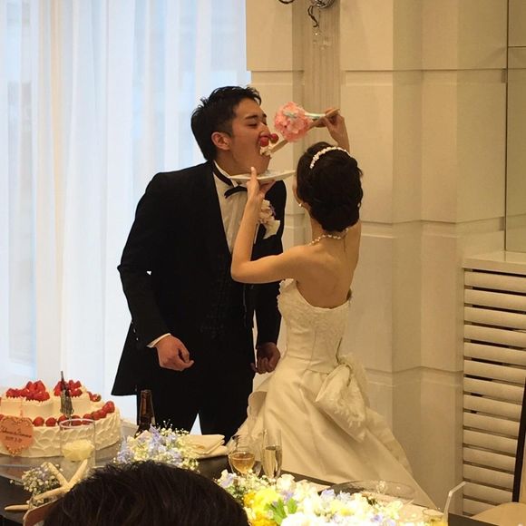 鼻にイチゴが！