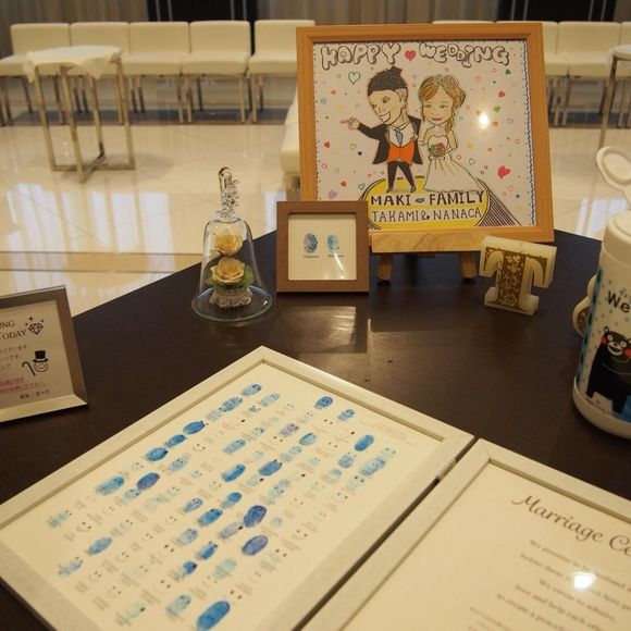 結婚証明書受付スペース