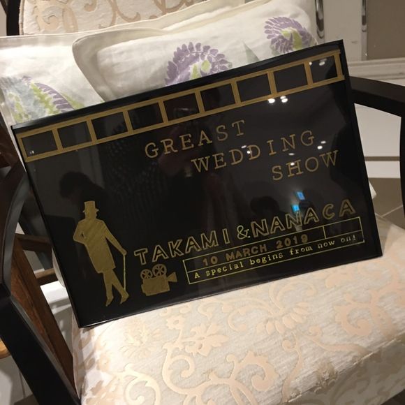 親友が作ってくれたウェルカムボード
事前にテーマをしっかり伝えてました！