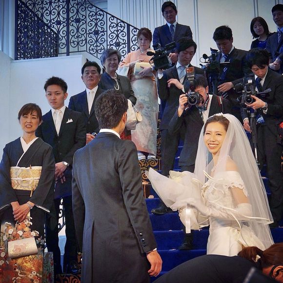 憧れだったブーケトス