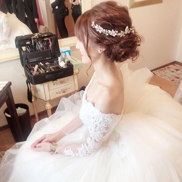 披露宴ではゆるっと可愛くまとめていただきました💓