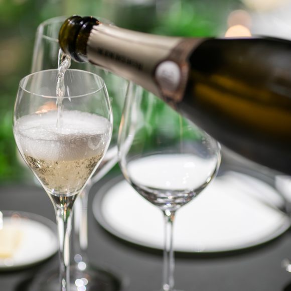 乾杯用のシャンパン