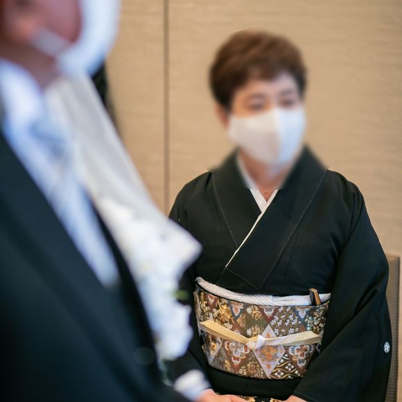 見守る母の姿。