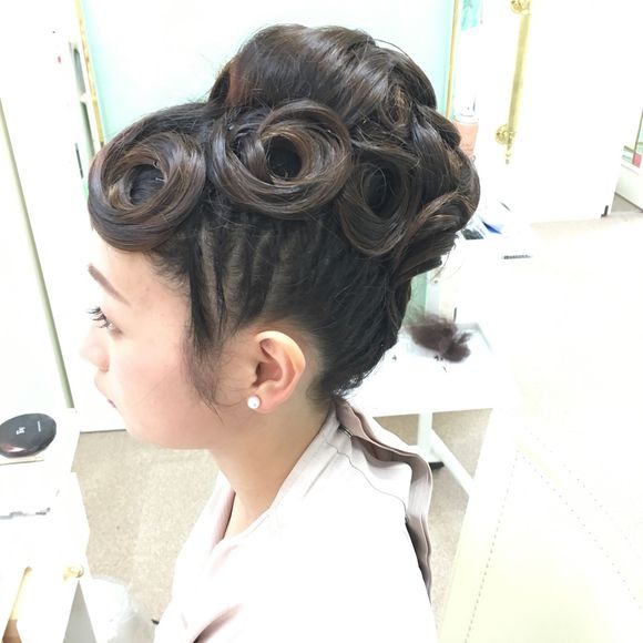 挙式ヘア サイドループカール