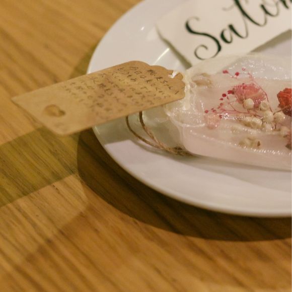 メッセージスタンプの裏に一人一人メッセージを。