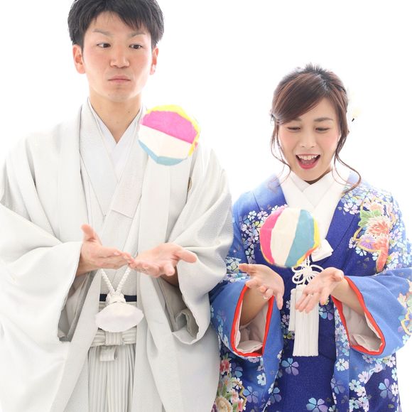 紙風船がカラフルで可愛い❤️
紙風船はフォトスタジオで無料で貸してくださいました?