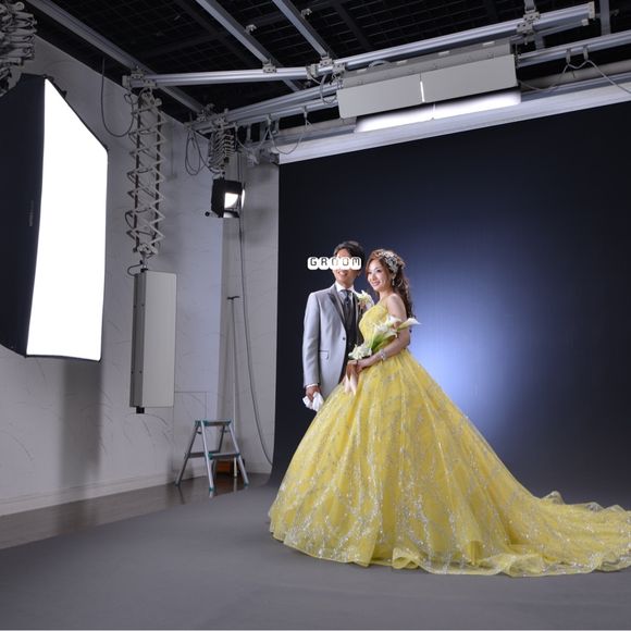 お色直し後スタジオにて写真撮影