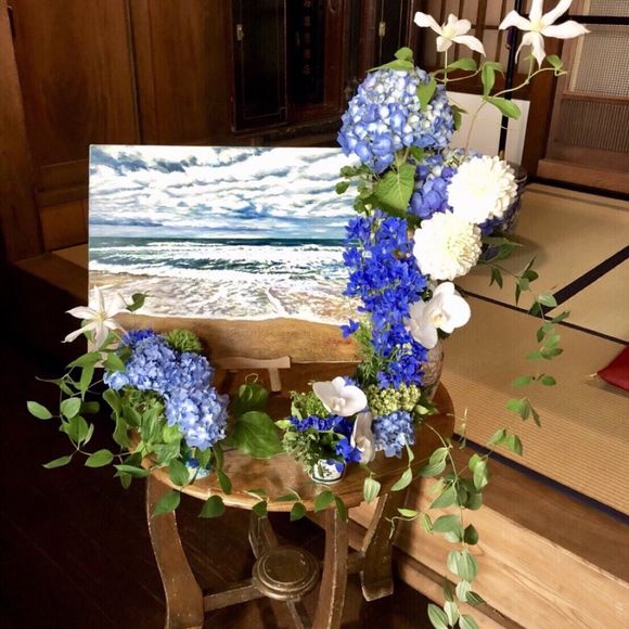 父が描いてくれた鎌倉らしい海の油絵