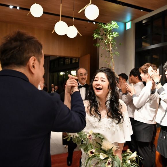 結婚式場を見学しに行った時に、お世話になった方！！
ちゃんと見守ってくれてた！！嬉しかったー！！