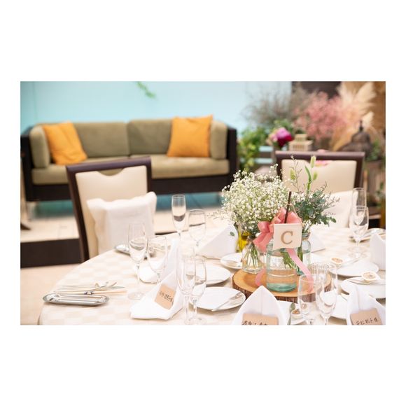 テーブルナンバー . 席札