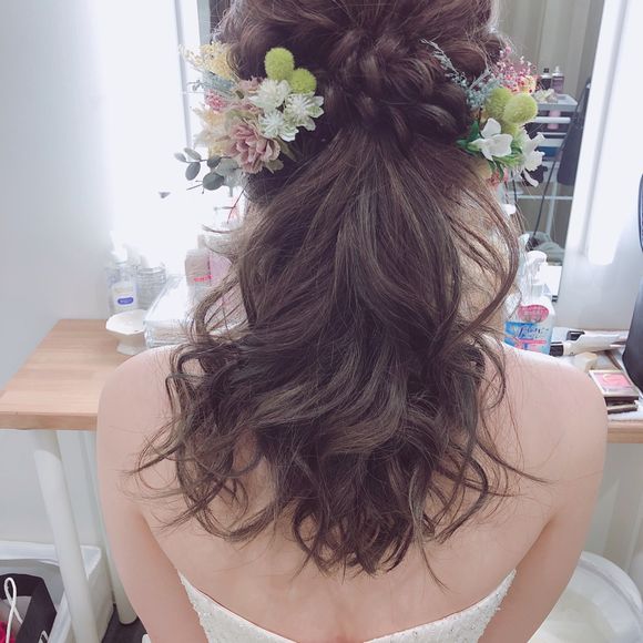 前撮りのときのヘア