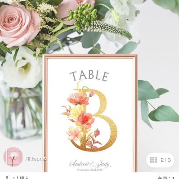 森のウェディングがテーマなのでこのナンバーに決定