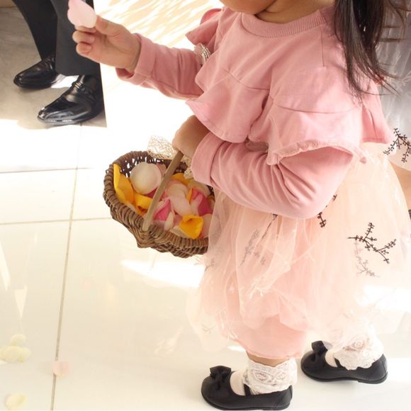 姪っ子ちゃんのflower girl 🌷✨にて挙式スタート♪