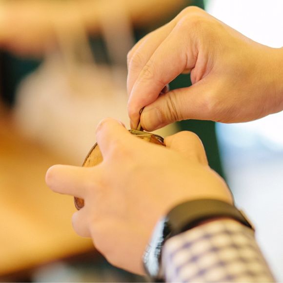 開けてもらった小さな宝箱