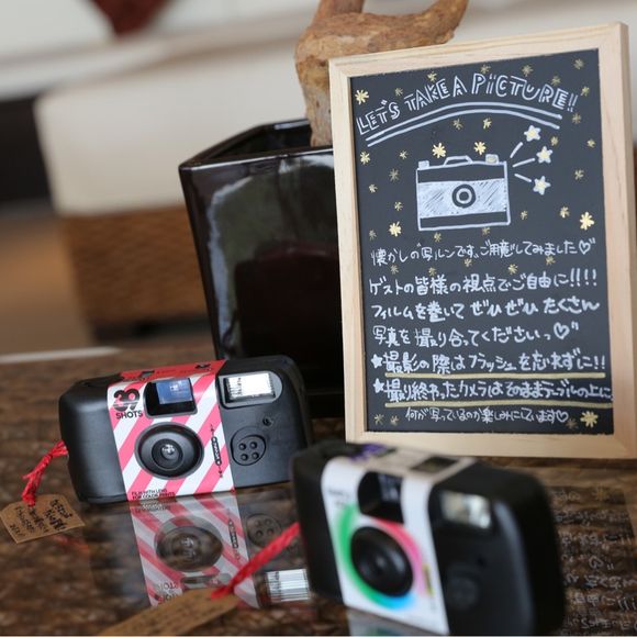 待合室に 写ルンです を置かせていただきました。