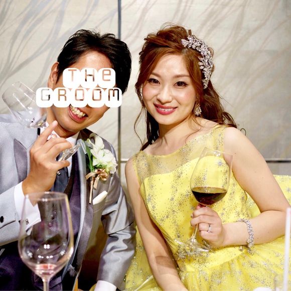 ゲストのみんなと近くで話せるフォトラウンド
ピンクのドレスだと思ったら黄色！すっごく綺麗とみんなに褒められ照れくさくも嬉しかったです。