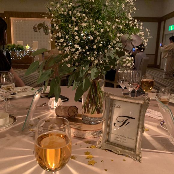 テーブルナンバーは中身だけ作りました！