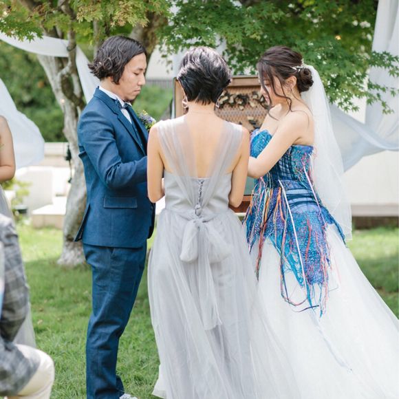 ブライズメイドのリングガールです。