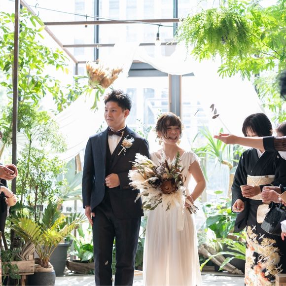 家族からのリーフシャワー♡